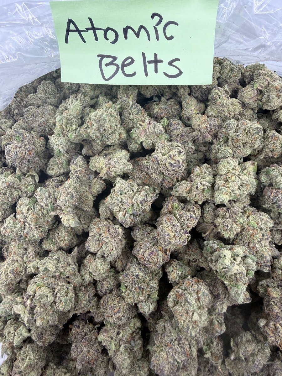 Atomic Belts THCA flower, Exotics