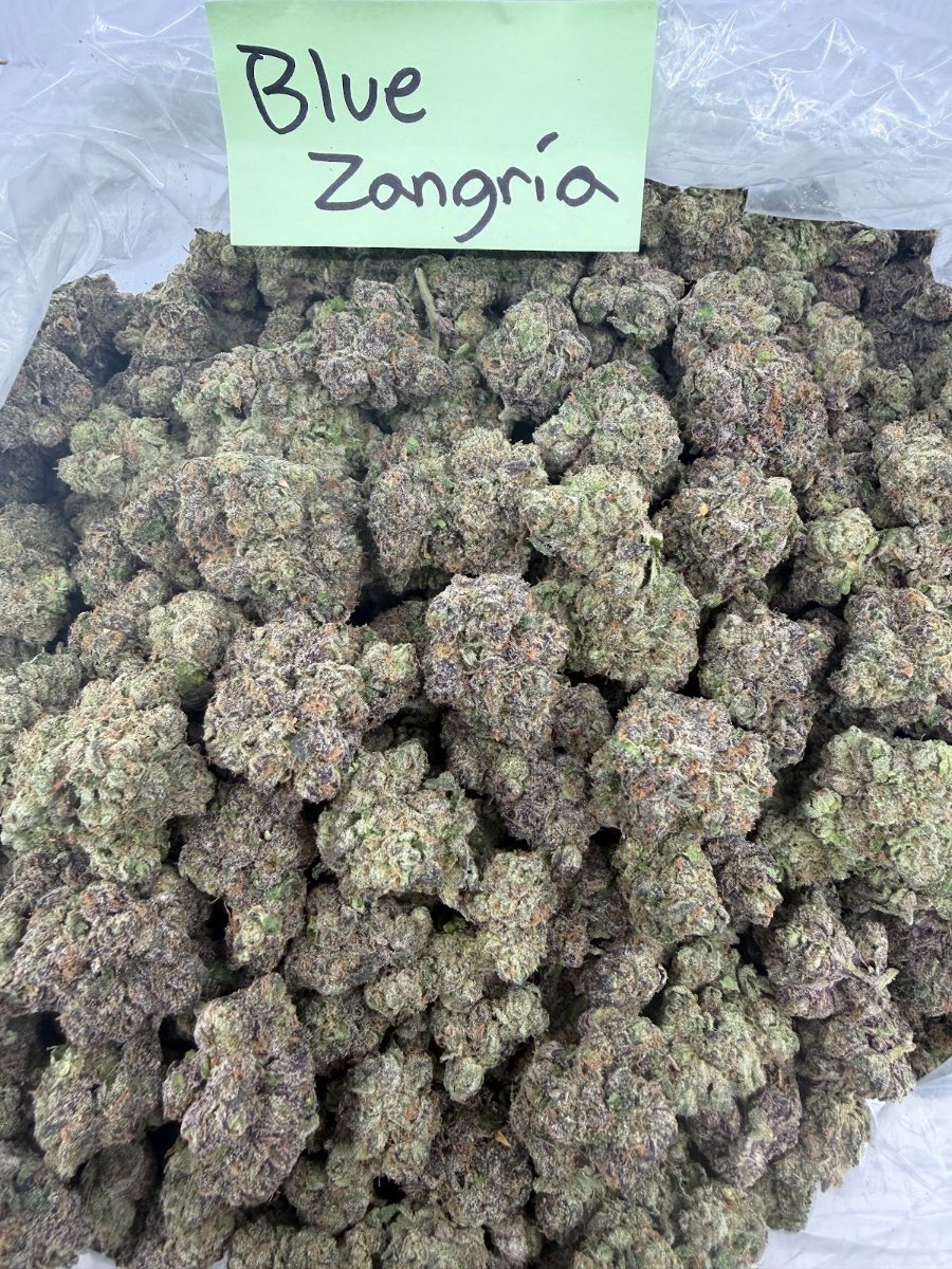 Blue Zangria THCA flower, Exotics